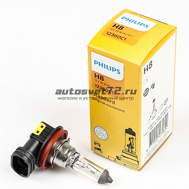 Лампа галогенная H8 12V 35W PHILIPS